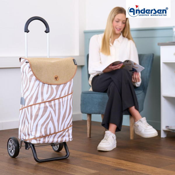 Andersen Scala Shopper Plus Tyra zebra