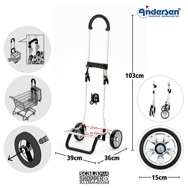 Andersen Scala Shopper Plus Jano schwarz