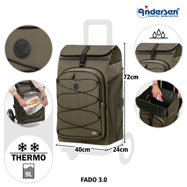 Andersen Royal Shopper Plus Fado 3.0 oliv