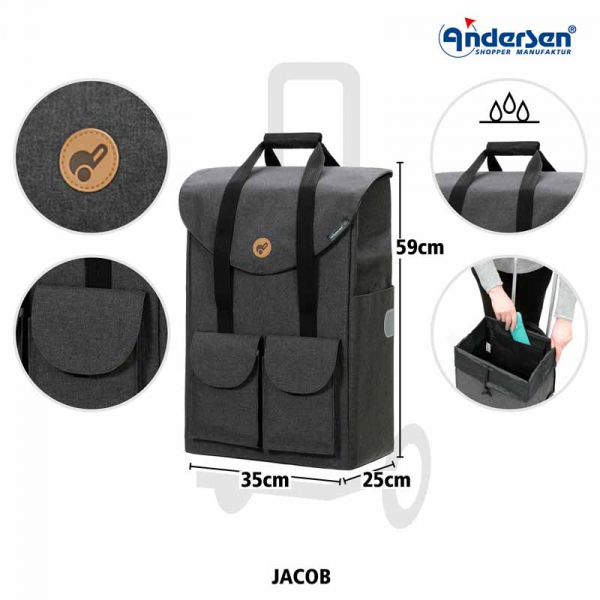 Andersen Royal Shopper Jacob anthrazit