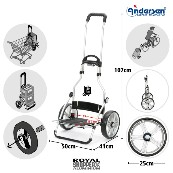 Andersen Royal Shopper Hydro 3.0 rot