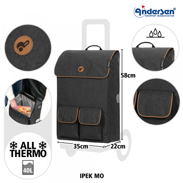 Andersen Royal Shopper Ipek Mo schwarz