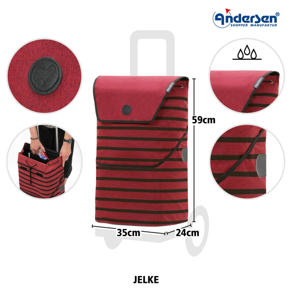 Andersen Royal Shopper Jelke bordeaux