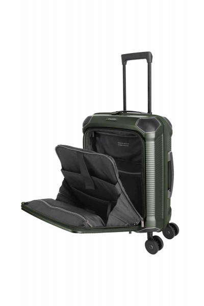 Travelite Millenium Trolley 4w S + Vort. Pine Green