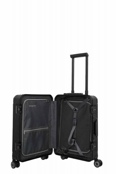 Travelite NEXT Aluminium Trolley S 4w schwarz 2025