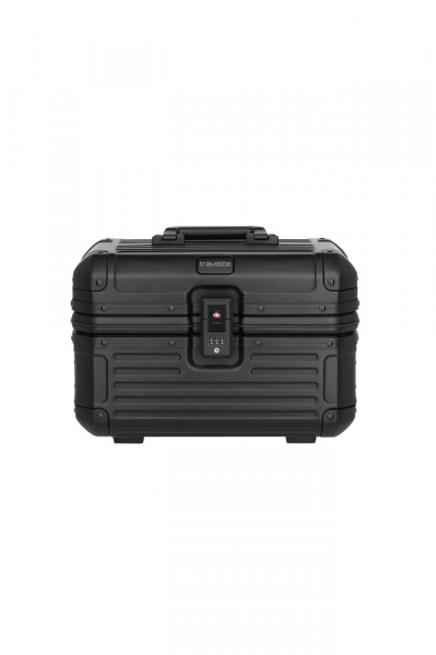 Travelite  NEXT  Aluminium Beautycase  schwarz