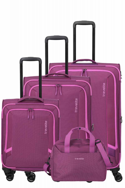 Travelite CORSIICA 4 w Trolley Set L/M/S/BB pink