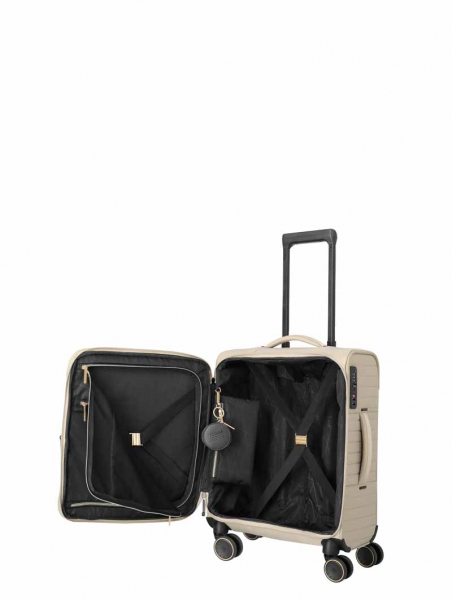 Travelite BARBARA STEPP  4w Trolley S  Satin Nude