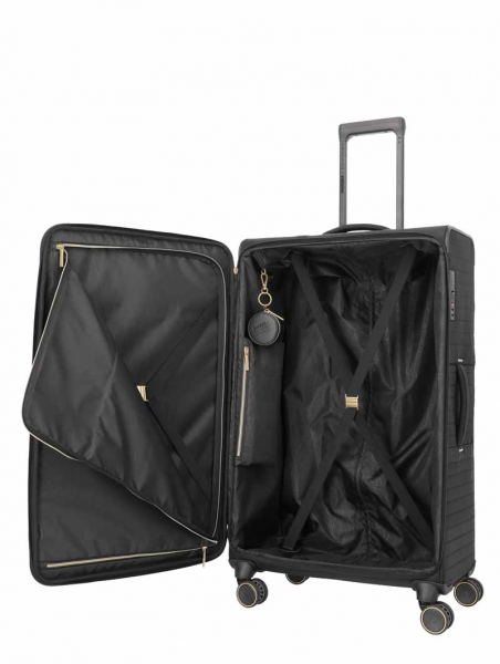 Travelite Barbara Stepp 4w Trolley L black
