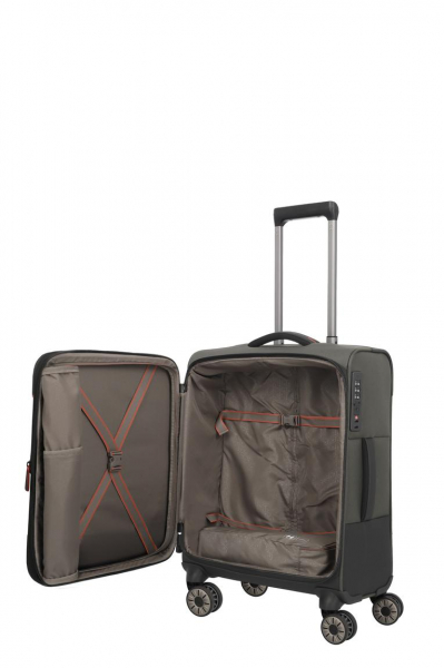 Travelite CROSSLITE Trolley 4w S exp. Olive