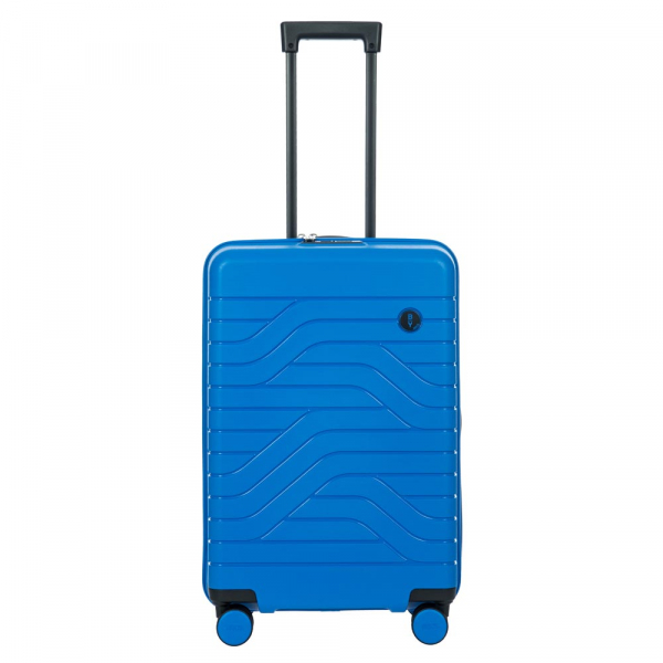 Brics Ulisse Trolley 4R M Exp 65 cm Blu elletri