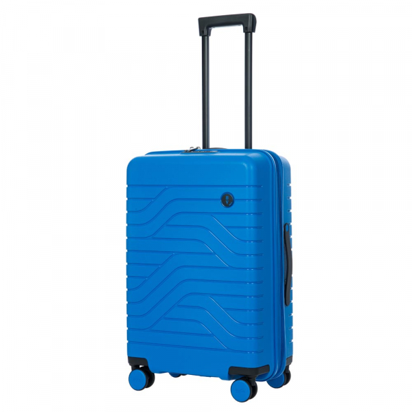 Brics Ulisse Trolley 4R M Exp 65 cm Blu elletri