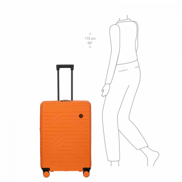 Bric s ULISSE Trolley 4 R 71 cm Exp. orange