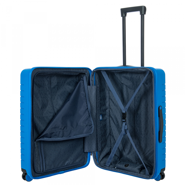 Brics Ulisse Trolley 4R  Exp 71 cm Blue elettri