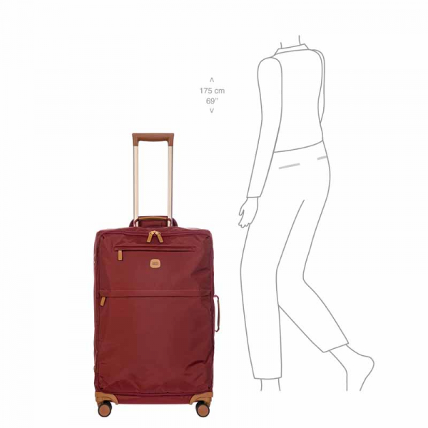 Bric´s X-Collection Trolley  4Rollen 70cm Bordeaux