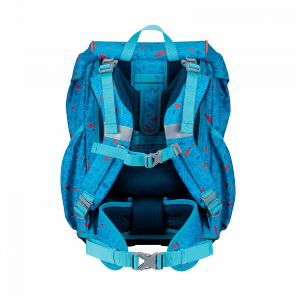 Schultaschenset ErgoFlex LightSuperflash DER DIE DAS 5tlg Blue Ice