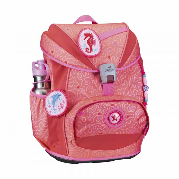 Schultaschenset ErgoFlex LightSuperflash DER DIE DAS 5tlg Coral