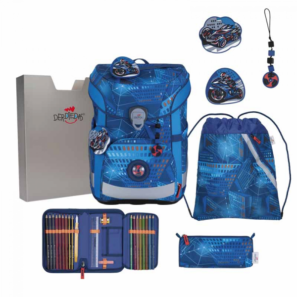 Schultaschenset ErgoFlex Easy Turbo Spee DER DIE DAS 5tlg