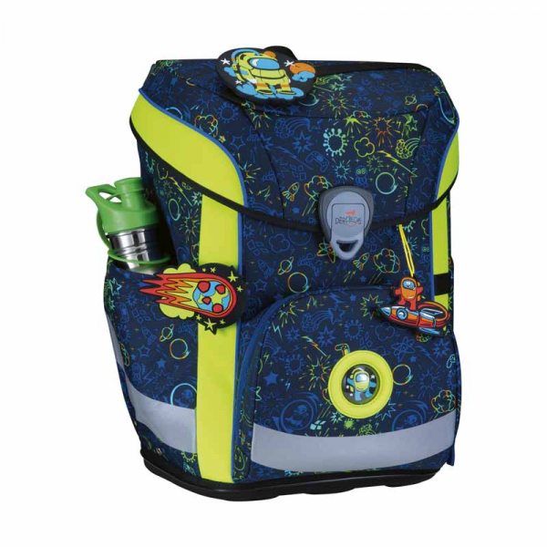 Schultaschenset ErgoFlex Easy Neon Crazy DER DIE DAS 5tlg