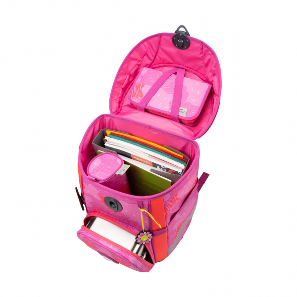 DER DIE DAS Schultaschenset ErgoFlex Easy Roses 5tlg