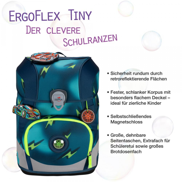 DER DIE DAS Schultaschenset ErgoFlex Tiny 5tlg Magic Light