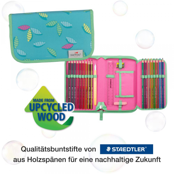 DER DIE DAS Schultaschenset ErgoFlex Tiny Superflash 5tlg Paradise