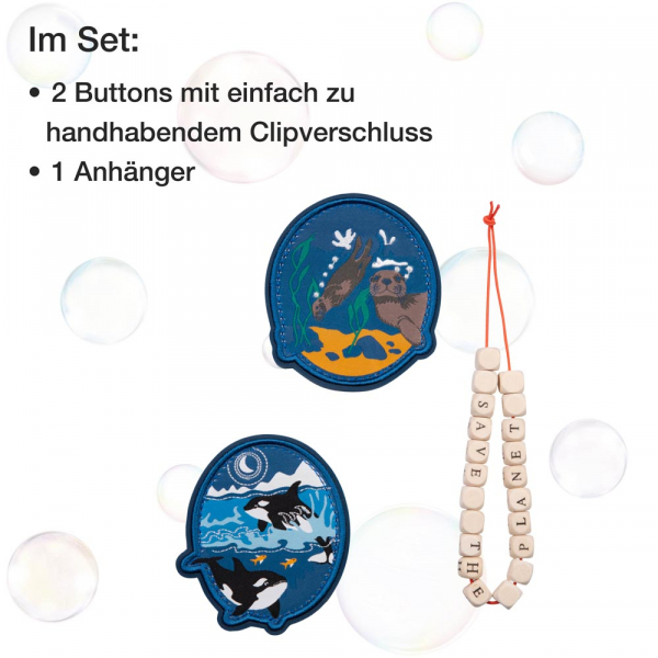 DER DIE DAS Schultaschenset ErgoFlex Tiny Eco 5tlg Grey Planet