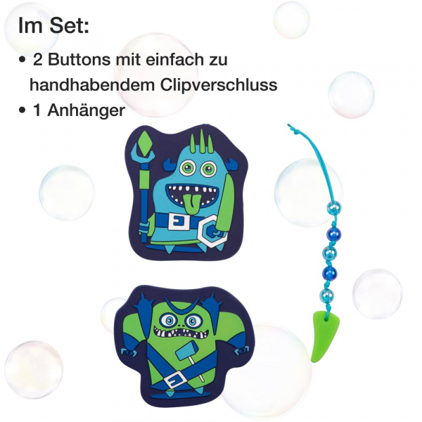 DER DIE DAS Schultaschenset ErgoFlex Tiny Neon 5tlg Monster