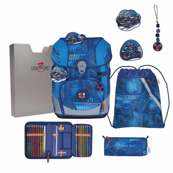 Schultaschenset ErgoFlex Tiny Turbo Spee DER DIE DAS 5tlg