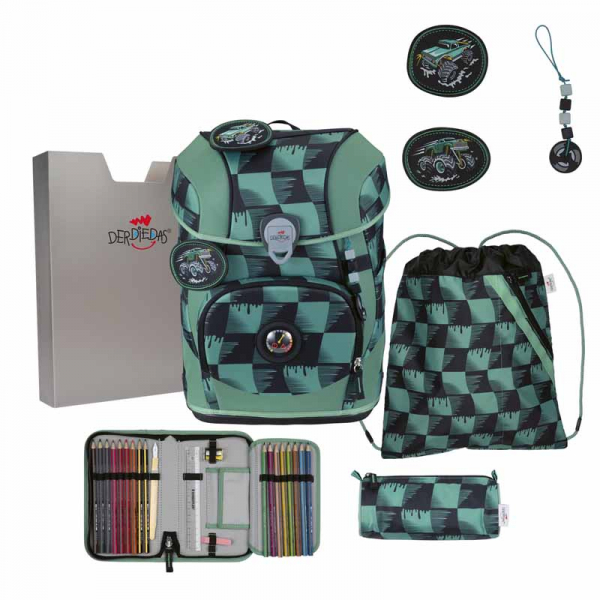 Schultaschenset ErgoFlex Tiny Superflash DER DIE DAS 5tlg Super Tru