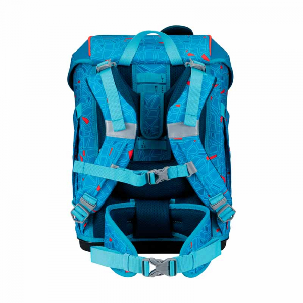 Schultaschenset ErgoFlex Tiny Superflash DER DIE DAS 5tlg Blue Ice