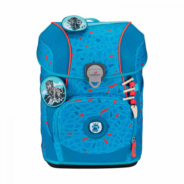 Schultaschenset ErgoFlex Tiny Superflash DER DIE DAS 5tlg Blue Ice