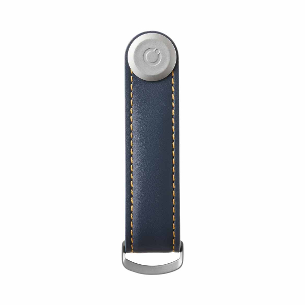 Orbitkey 2.0 Navy / Tan Leather Silver