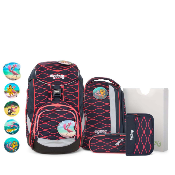 Ergobag Pack School Backpack Set SurfrideBear LUMI-Edition NEW