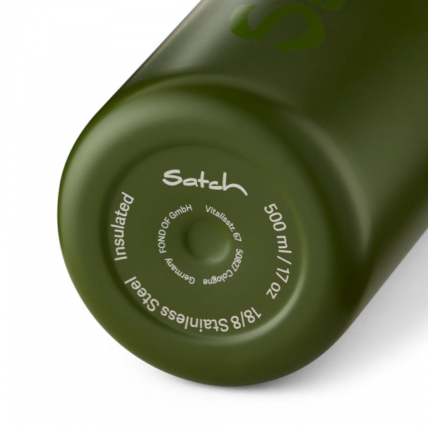 satch Trinkflasche Edelstahl Olive