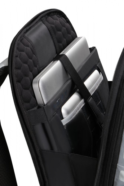 Samsonite PRO DLX 6 Backpack 15.6" 3V exp. Cool Grey/Metllic