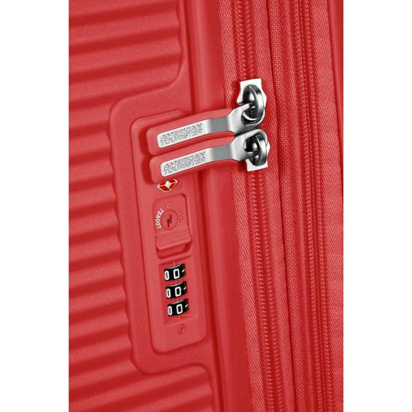 American Tourister SOUNDBOX 67/24 TSA EXP coral red