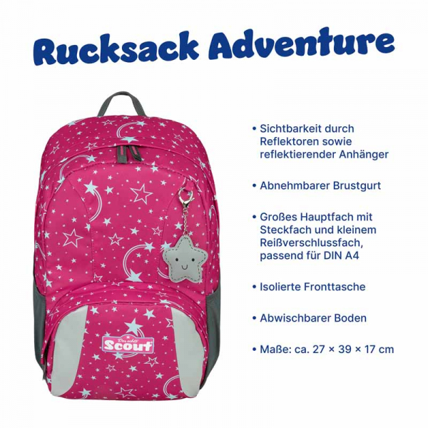 Kinderrucksack Stars SCOUT Adventure