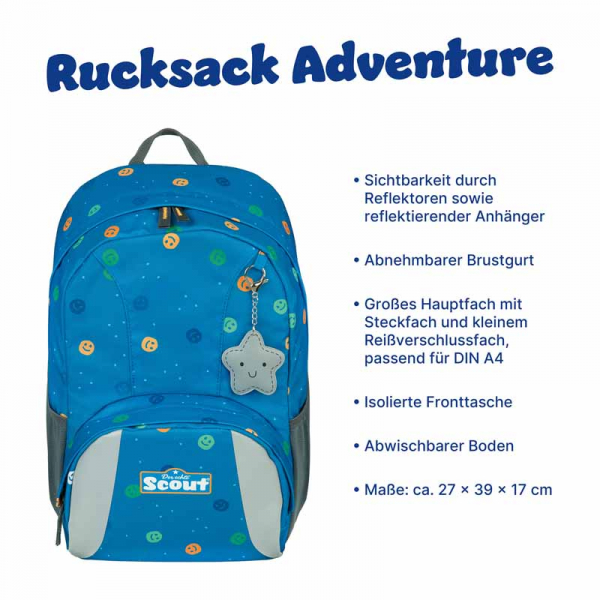 Kinderrucksack Smileys SCOUT Adventure