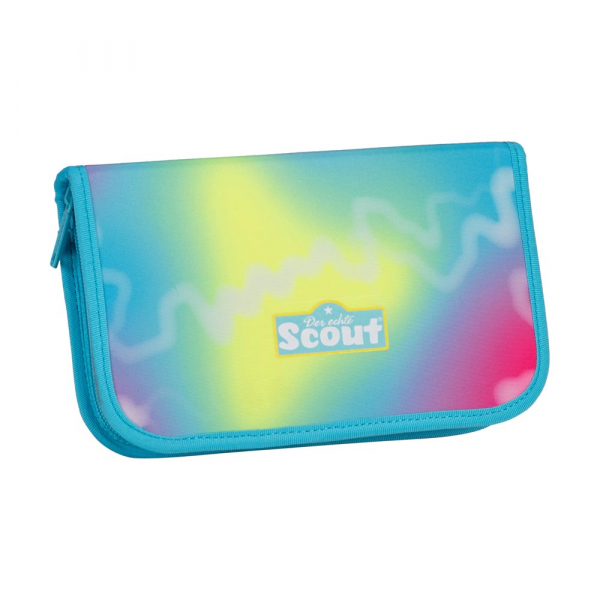 SCOUT Schultaschenset Neo Safety Light 5tlg Happy Rainbow