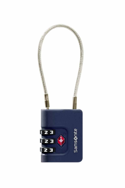 Samsonite TA REVOLUTION Cablelock 3 Dial TSA midn.blue