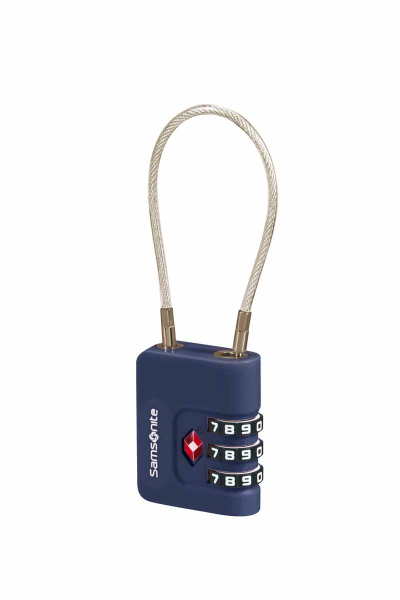 Samsonite TA REVOLUTION Cablelock 3 Dial TSA midn.blue