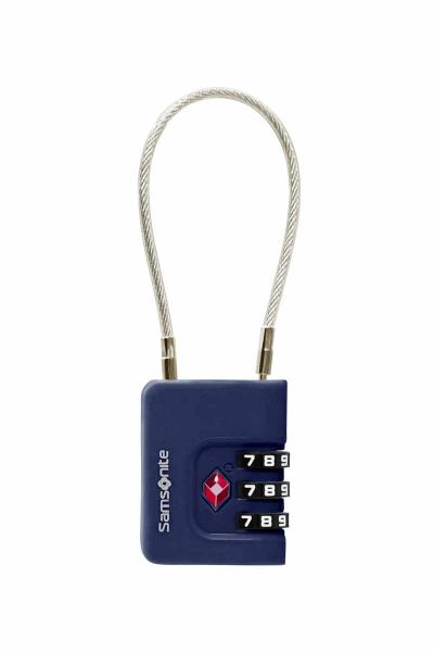 Samsonite TA REVOLUTION Cablelock 3 Dial TSA midn.blue