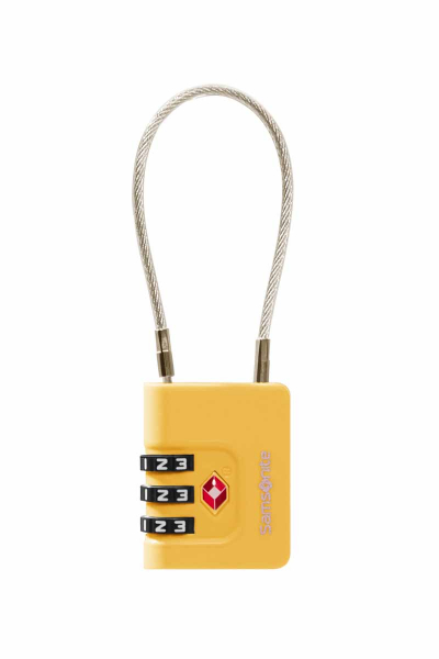 Samsonite TA REVOLUTION Cablelock 3 Dial TSA yellow
