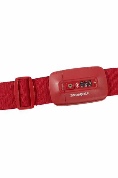 Samsonite TA REVOLUTION Luggage Strap TSA Lock red