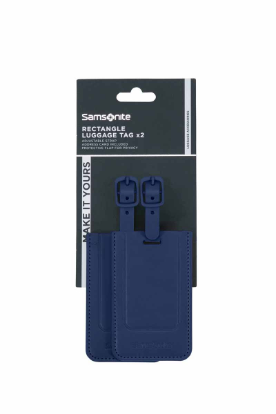 Samsonite TA REVOLUTION  Rectangle Luggage TagX2 midn. blue