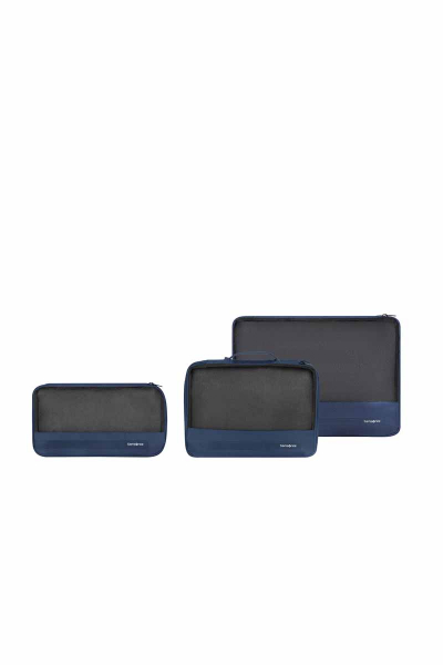 Samsonite TA REVOLUTION Set of 3 Pack.Cubes midn blue