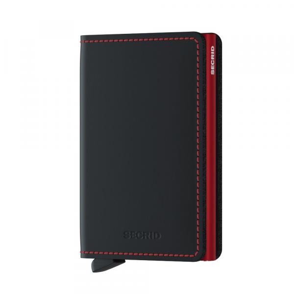 Secrid Slimwallet Matte Black & Red