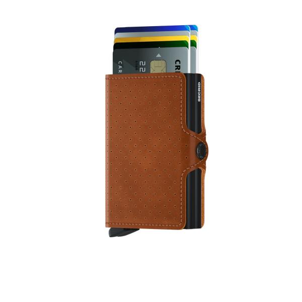 Secrid TWINWALLET Perforated cognac