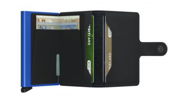Secrid Miniwallet Matte Black & Blue